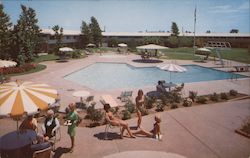 Swimming Pool at The Sacramento Inn Postcard