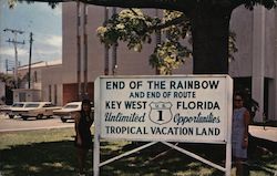 End of the Rainbow and end of Route U.S. 1 Postcard