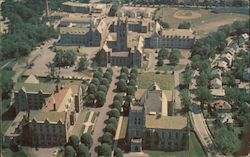 Aerial View of Boston College Postcard
