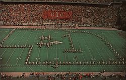 University of Nebraska Cornhusker Marching Band Postcard