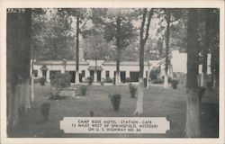 Camp Rose Motel - Station - Cafe Postcard