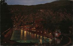 Evening at Hot Springs Pool Postcard