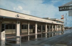 Wake Island Terminal Airport Building Postcard