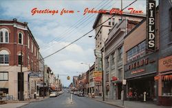 Looking Down Market Street Johnson City, TN Joyce L. Haynes Postcard Postcard Postcard