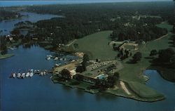 Bird's Eye View of The Cavalier Yacht & Country Club Postcard