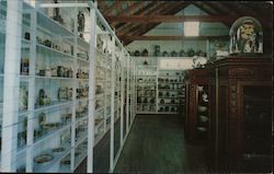 Old Museum Village of Smith's Cove - Interior View of Glass and Pottery Shop Postcard