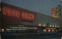 Food Giant Market Postcard