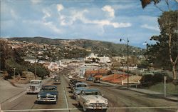 Street in Laguna Beach Postcard