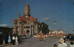 Sheriff's Posse Rodeo Parade at the Court House and Public Square Decatur, TX Postcard Postcard Postcard