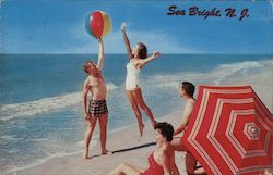 Playing at the Beach Postcard