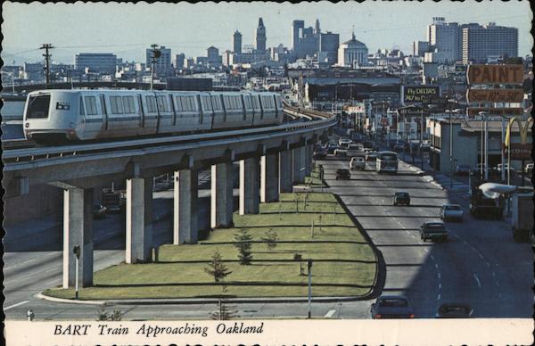 BART Train Approaching Oakland California Bob Glander