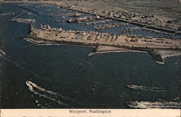 Aerial View of Harbor Westport Washington