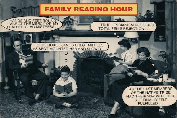 Family Reading Hour Comic, Funny
