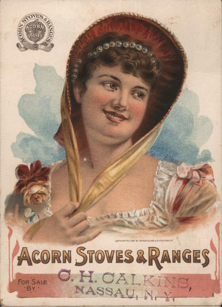 Acorn Stoves & Ranges - Woman in a Hat Advertising