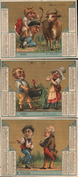 Lot of 3: 1880 French Trade Cards Trade Card Trade Card Trade Card