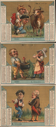 Lot of 3: 1880 French Trade Cards Trade Card