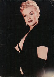 Marilyn Monroe Black Dress Postcard