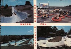 Water Fun - Giant Slide and Bumper Boats Postcard