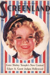 Screenland Magazine Cover - Shirley Temple Postcard