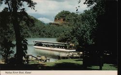 Wailua River Boat Kauai, HI Postcard Postcard Postcard