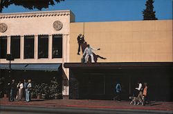 "The Roofhoppers" Mural by Greg Brown Postcard