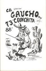 CB Station - Gaucho & Conchita cartoon Luxembourg Postcard Postcard Postcard