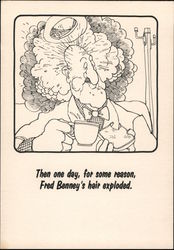 The Neighborhood: Then one day, for some reason, Fred Benney's hair exploded Postcard