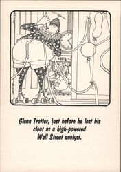 The Neighborhood: Glen Trotter just before he lost his clout as a high-powered Wall Street analyst Cartoons Jerry Van Amerongen  Postcard