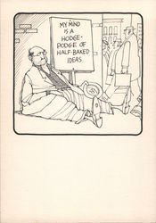 The neighborhood comic - man begging with hat and sign Cartoons Jerry Van Amerongen Postcard Postcard Postcard