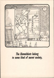 The Neighborhood: The Hemalshots belong to some kind of secret society Cartoons Jerry Van Amerongen Postcard Postcard Postcard