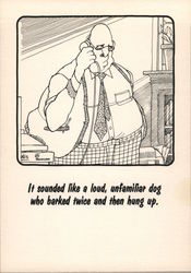 The neighborhood - phone call with dog Postcard