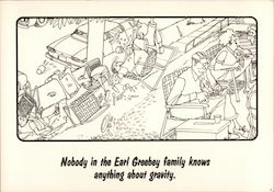 The Neighborhood: Earl Greebey family knows about gravity Postcard