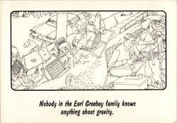 The Neighborhood: Earl Greebey family knows about gravity Postcard