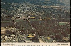 Aerial View Grants Pass, OR Postcard Postcard Postcard