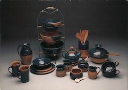 Rising Moon Pottery Annual Holiday Sale Postcard