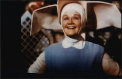 February 1989. Sally Fields As "The Flying Nun" In Reruns On Cable TV Postcard