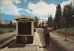 Tioga Pass Entrance, Yosemite National Park, California Postcard