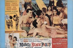 Muscle Beach Party Frankie Avalon Anette Funicello Postcard