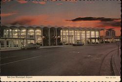 San Jose Municipal Airport Postcard