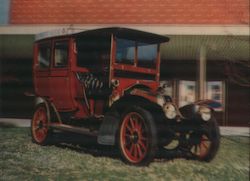 Old vintage red automobile [color photograph, unknown place] Postcard