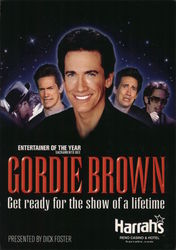 Gordie Brown at Harrah's Reno Postcard