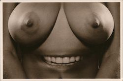 Alfred's Daydreams - Boobie Smiley Face Postcard
