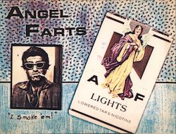 Angel Farts - "I Smoke 'Em!" sent to Alec Bernstein Postcard