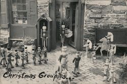 Christmas Groupies join the March to the Stone Mill Postcard