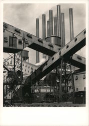 Crisscrossed Conveyors, River Rouge Plant, Ford Motor Company 1927 Postcard