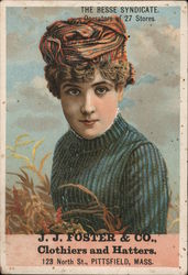 J.J. Foster & Co. Clothiers and Hatters Trade Card