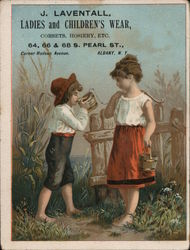 J. Laventall Ladies and Childrens' Wear Albany, NY Trade Card Trade Card Trade Card