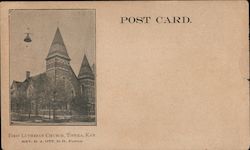 First Lutheran Church Topeka, KS Postcard Postcard Postcard