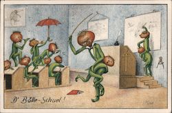 Bolle School Onion Heads - Greetings from Bolleland Postcard