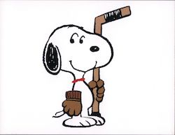 Joe Hockey / Snoopy's Home Ice Postcard